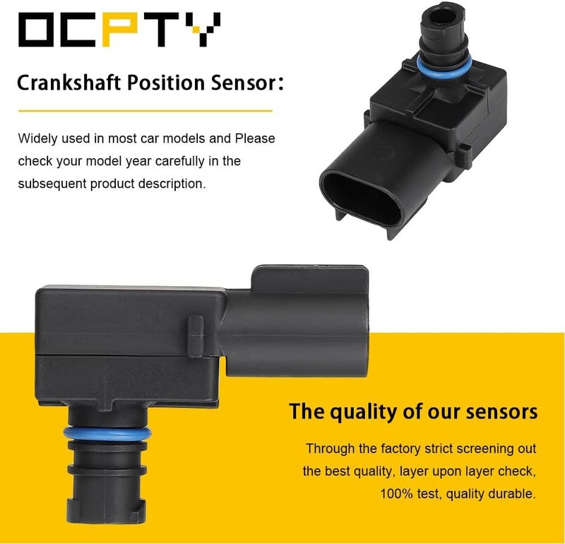 OCPTY Manifold Absolute Pressure Sensor MAP Sensor Compatible for Dodge Challenger Charger Durango, for Jeep Wrangler Cherokee Grand Cherokee, for Ram fits 2005-2018 5033310AC 5149091AA - Image 2